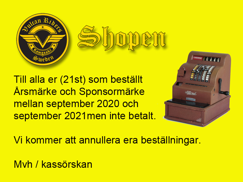 Ej betalda beställningar